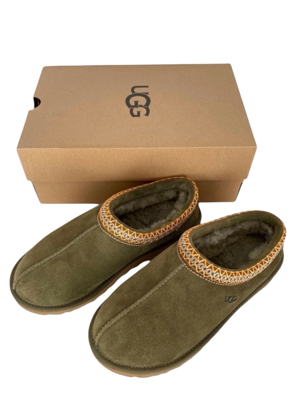 UGG Tasman Burnt Olive Clogs Mules Slipper